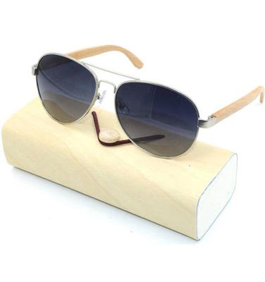 China Fashion Sunglasses Fit Over Glass Sunglasses For Fashion Metal Frame Wooden Bamboo Sunglasses Polarized for sale