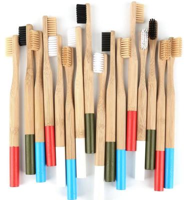 China 4 Pack Organic Bamboo Toothbrush Bristle BPA Free Biodegradable Recyclable Eco Friendly Wholesale Battery Operated Bamboo Toothbrush for sale