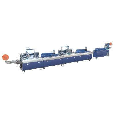 China JD-3002 high quality 2 color hotels silk screen label printing machine for satin ribbon, lanyard, elastic band and cotton band for sale