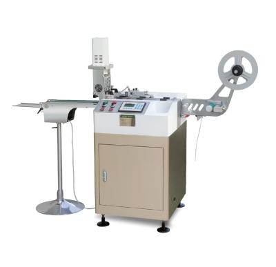 China Hotels JC-3080 Jingda Polyester Satin Ribbon Ultrasonic Label Cutting Machine for Clothing Wash Care Labels and Nylon Taffeta for sale