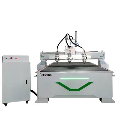 China Building Material Stores Multi Head Ledio 1530 CNC Router 3d CNC Wood Carving Machine MDF Woodworking Cutting Milling CNC for sale