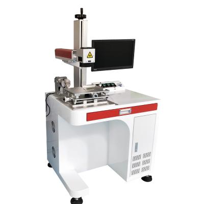 China Air-cooled 30W 3d fiber laser marking machine for metal copper aluminum marking with auto focus for sale