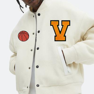 China OEM winter wool chenille embroidery lettermans vintage 100% custom QUICK DRY varsity jacket for men for sale