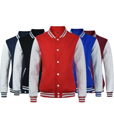 China Men's QUICK DRY Custom Made Winter Unisex Button Down College Letterman Bomber Jackets Baseball Varsity Jacket for sale