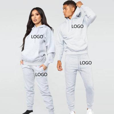 China Two-Piece Blank Plain Sportswear Logo Sportswear Suit High Quality Multi Color Anti-UV Hoodie Jogging Suit Men's Sportswear Customized for sale