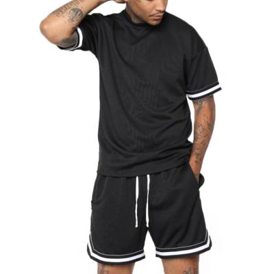 China New Custom Made Mens Sweat Suit Wholesale Summer Anti-UV Jogging Tracksuit 2 Piece Men's Shorts Sports Suits Tracksuit for sale