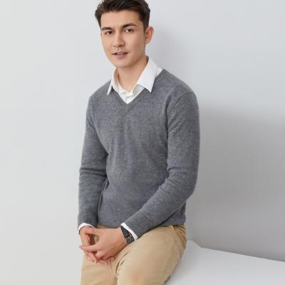 China Wholesale Customized Fashionable Anti-wrinkle LOGO Cotton-Containing Cotton Casual Sweater Knitted Pullover Mens Mens Tops for sale