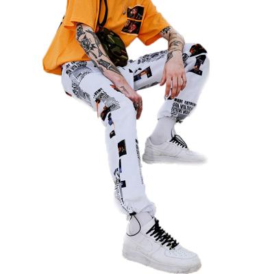 China Summer Joggers Hip Knickers Print Men's Waterproof Sweatpants Streetwear Shapes Track Casual Pants for sale