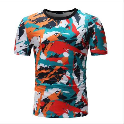 China Euramerican Sustainable Mens T Shirts Fashion Round Neck Colorful Oversized Printed Mens T Shirts for sale