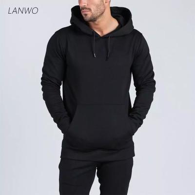 China 2021 Wholesale Anti-wrinkle Printed Custom Mens Hoodies Men Black Cotton Printing Simple Custom Sweatshirts Embroidered Hoodies Men for sale