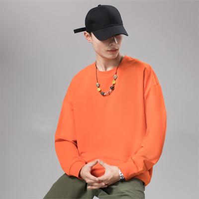 China 2021 winter fashion men's long sleeve pullover hoodie men's sweatshirt custom anti-shrink new style candy colors for sale