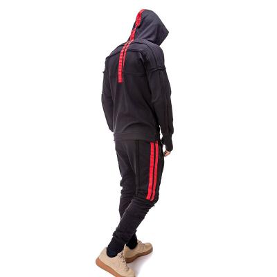 China Winter Fashion Tracksuits Mens Anti-Static Letter Print Solis Color Slim Cotton Jogging Custom Fit Tracksuits for sale