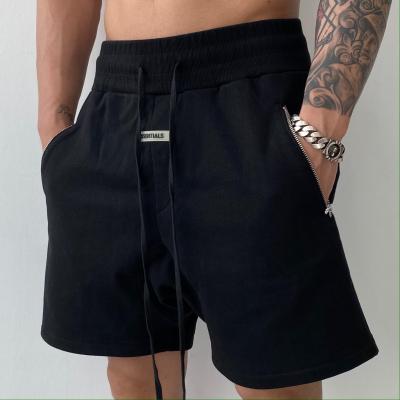 China Summer Viable Way Shorts 100% Cotton Patch Logo Men's Basketball Gym Sportswear Custom Shorts for sale