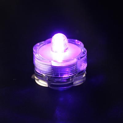 China Multicolor Plastic Shape LED Mini Submersible Light Candle /LED Picosecond Flower Submersible Floralyte for sale