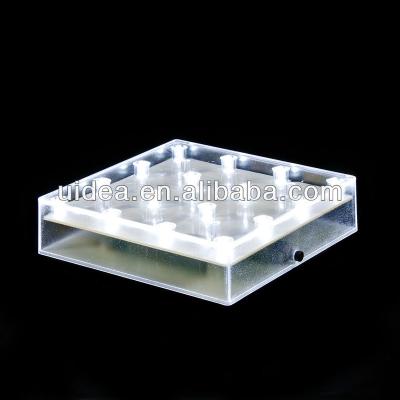 China 5 Inch Square Shape LED Base Light For Vase LED Under Vase Light U-085 for sale