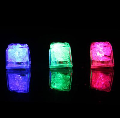 China PS& GEL 3.5CM Multicolor LED Ice Light With Button / Color Selection LED Ice Light For Beverage Or Bar for sale