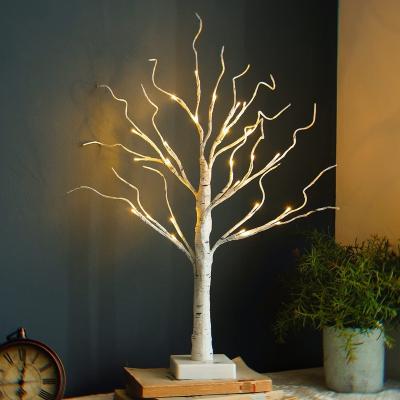 China Easy Install LED Birch Tree Lights Thanksgiving Home Decor Lights Christmas Party Stage Layout Landscape Glowing Tree for sale