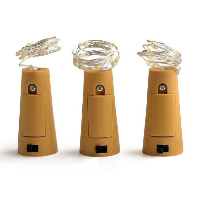 China 20 LED Bottle Plastic Multicolor Cork With String Light Wine Bottle/Cork Light LED Bottle Cork Light for sale