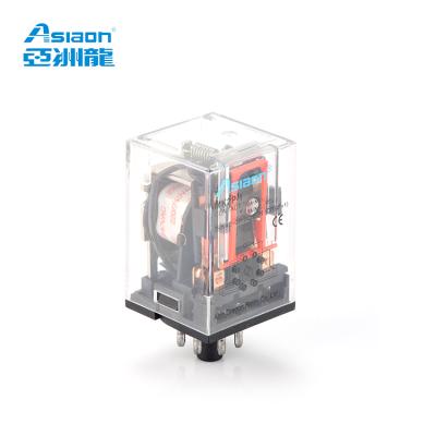 China Asiaon MK2P 8Pins 10A 250VAC/28VDC Underlay Relay Interface Epoxy General Purpose Relay hh52p for sale