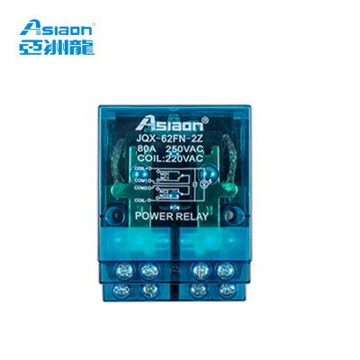 China Asiaon JQX-62FN-2Z Epoxy Power Relay 80a Power Relay 24v for sale