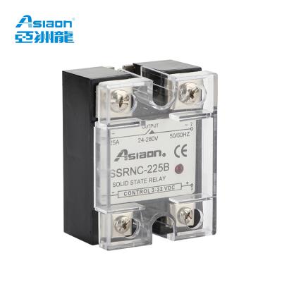 China Asiaon Hot Selling SSR Control 24V-280VAC 24V-380VAC 24V-480VAC 5-80A Sealed High Quality Solid State Relay SSRNC Relay for sale