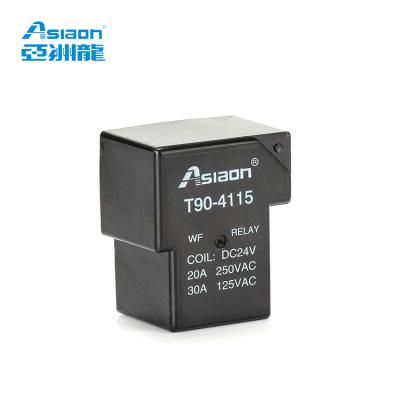 China Asiaon 12v 30a t90 miniature sealed pcb relay pcb power relay for sale