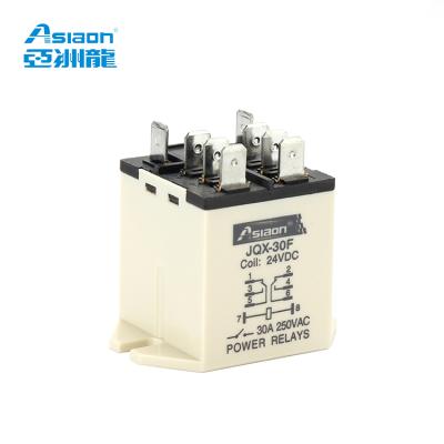 China JQX-30F DPDT Epoxy Pin 30A 8 12 Vdc General Purpose Power Relay for sale