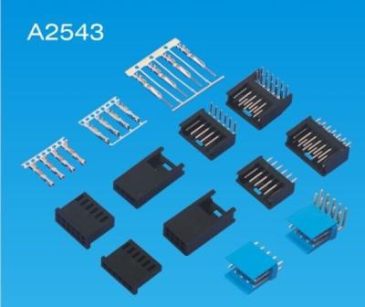 China Susbtitute 28037-1 AMP MODU II Header Dual Rows Right Straight Angle 0.1Inch To Scanner for sale