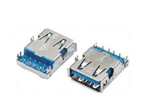 China USB 3.0 Connector RECEPTACLE Universal Serical Bus Alternative Tyco 1-932258-1 for sale