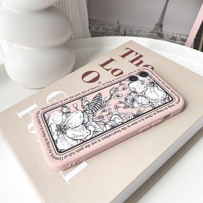 China Creative Shell Phone Shape Shock Proof Protection For Iphone Rose Mobile Phone Case New Shockproof Liquid Rose for sale