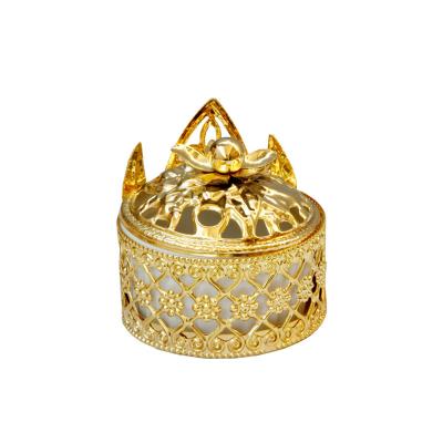 China Creative Arab Gold Middle East Cermet Censer Middle Eastern Decor Hotel Home Wedding Use Creative Arabic Censer for sale