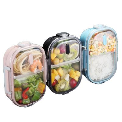 China Microwavable Best Selling Product Portable Food Container Storage Box Student Bento Lunch Box Stainless Steel with Compartment for sale