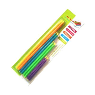 China Stocked Hot Selling Plastic Food Bag Clip Chips Bag Sealer Multi-color Food Storage Snack Clip Bag Sealer Stick Set for sale