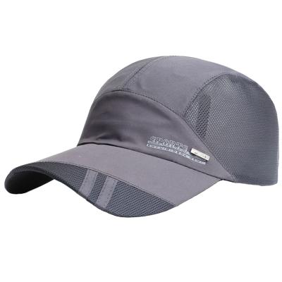 China breathable & Breathable Mesh Baseball Cap Quick Drying Summer Waterproof Hats For Men's Blue Gray Hat Sports Blank Cap Sports for sale