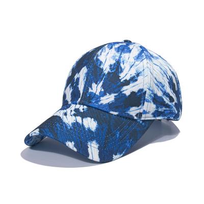 China breathable & Waterproof Hot Selling Luminous Colorful Baseball Caps Tie Dye Baseball Cap Hat Personality Trend Waterproof For Men And Women for sale