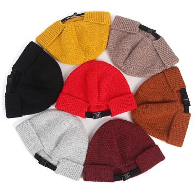 China Wool JOINT Children's Adjustable Sweater Hat In Autumn And Winter Korean Version Leisure Hat Street Hip Hop Landlord Hat for sale