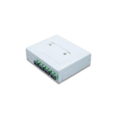 China Small& FTB104 B-S Rohs FTTH Lightweight Indoor 4 Port Mini Terminal Box for sale