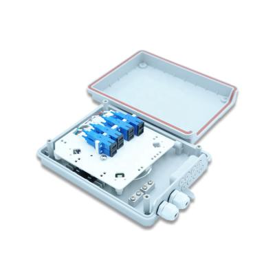 China Tray FDB0208C Single and Reversible OEM Fiber Optic 8 Cores 1*8 Cores Splitter Distribution Box for sale