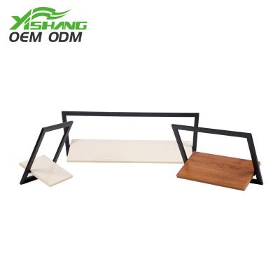 China Rust Protection Coated White Floor Standing Display Rack Metal Hook Display Racks for sale