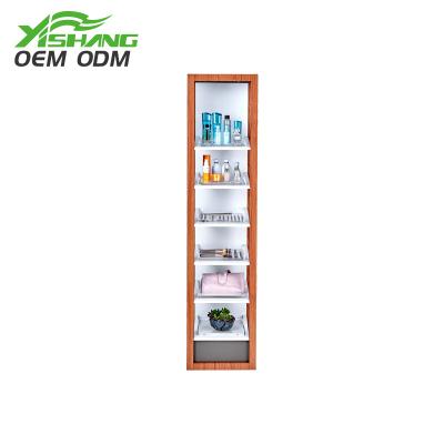 China Rust Protection Customized Retail Stores Floor Standing Cosmetic Display Stand for sale