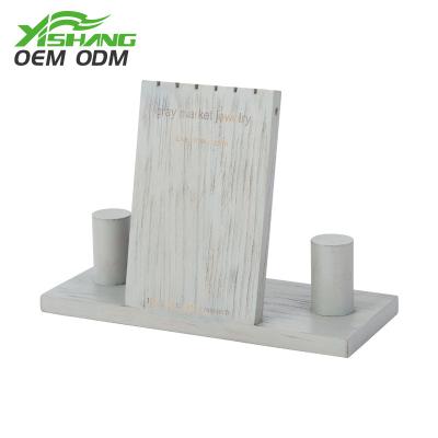 China Rust Protection Wholesale Jewelry Display Trinket Rack Retail Customized Solid Wood Display Racks for sale