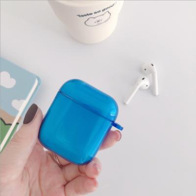 China Simple Custom Transparent Protective Case Earphone Accessories Case Cover For AirPods Headphones for sale