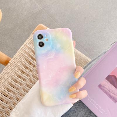 China Fashionable Custom Rainbow Rendering Series TPU Phone Protective Case Phone Case For iPhone 11/12 /XS/pro Max for sale