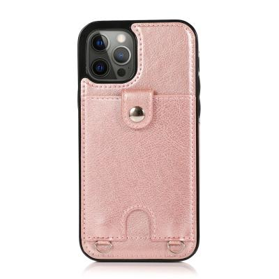 China 2022 Trend Oblique Straddle Luxury Rose Gold Phone Case For iphone 12 Pro Max For Women for sale