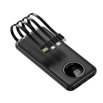 China Fanshion 10000mAh Convenient Universal Mobile Phone Charger Power Supply Comes With Cable Charging for sale