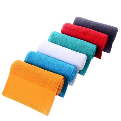 China Sports Cotton Logo Lengthening Absorbent Can Be QUICK DRY Embroidery Customized Gym Sweat Towel for sale