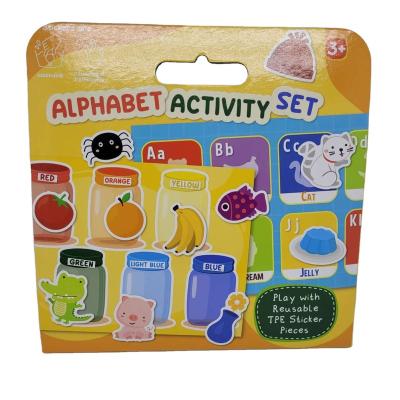 China Sticky sticker Printing kids educational activity game kids preschool learning book magic sticker toys for sale