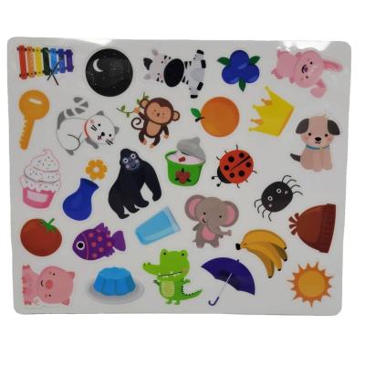 China Sticky sticker Reusable Waterproof Vinyl Stickers Educational Magic Sticker toys activity learning game book for sale