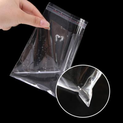 China Small OPP Moisture Proof Clear Plastic Bag With Adhesive Tape for sale