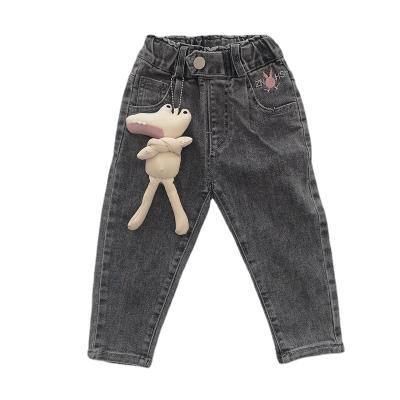 China New Spring Fashion Children's Clothes Boys And Girls Light Color Jeans Baby Hole Breathable Casual Jeans for sale